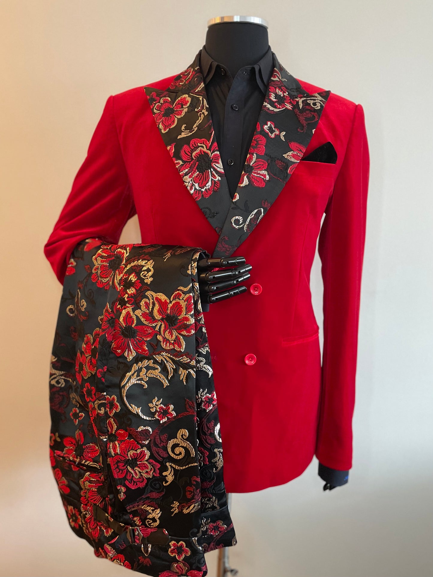 Cedron Collection Hand-Crafted Bespoke Floral Tuxedo.